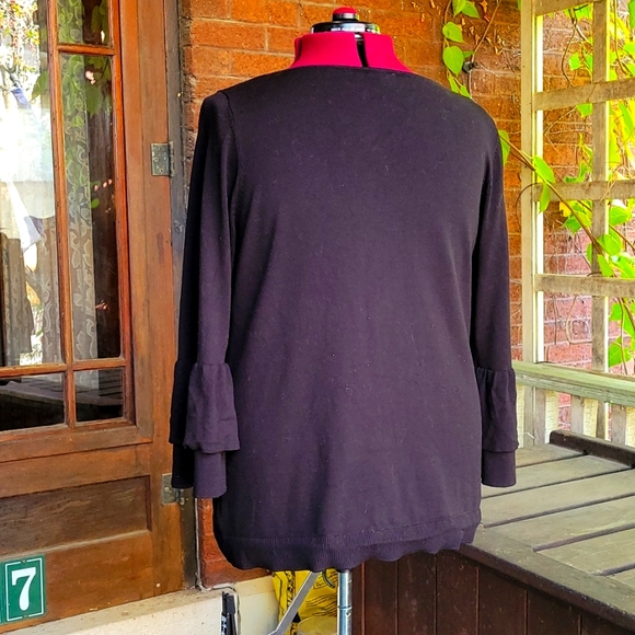 Talbots Black Sweater Tunic 2X - Picture 2 of 4